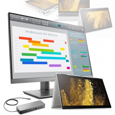 HP EliteBook X360 1040 G5, srebrni - obnovljen / Core i5, 8 GB, 256 GB SSD, 14,1"